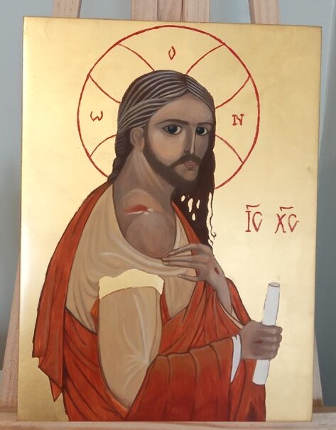 Pan Jezus z raną na ramieniu